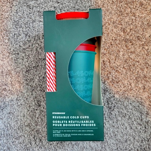 Starbucks Holiday 2019 Reusable Cold Cups NWT - Picture 4 of 4